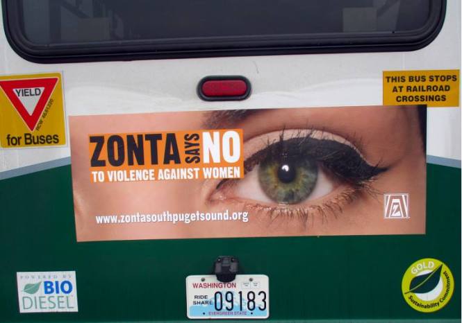 Zonta Says NO bus ad
