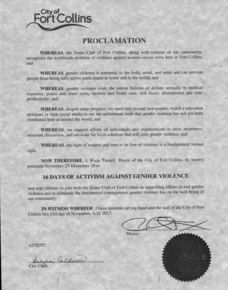 Proclamation Fort Collins