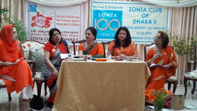 Board members of Zonta Club of Dhaka II